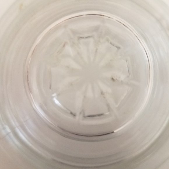 KIG Indonesia Vintage Clear Glass Candy Jar with Fall Design - Picture 5 of 6